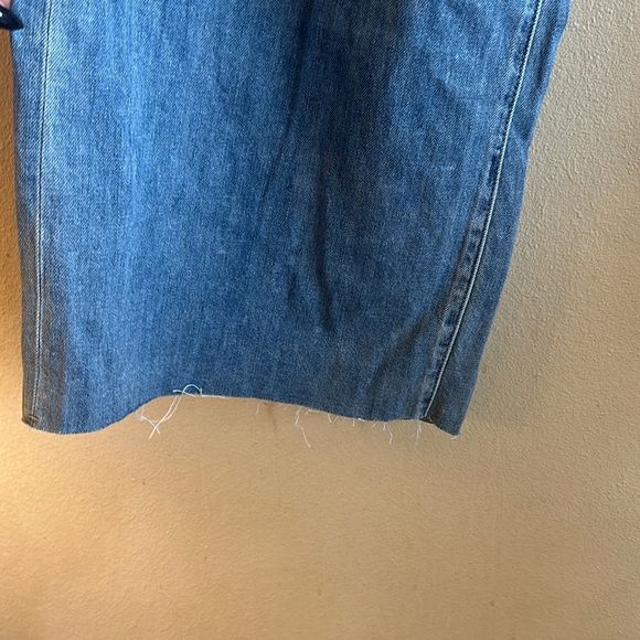 Hidden Khalia Wide Leg Jean Medium Wash Destroyed Knee Womens Size 31 - Picture 5 of 15